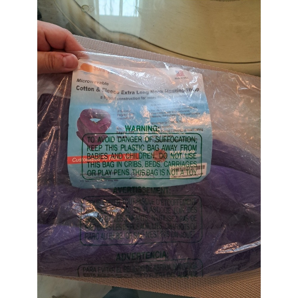 SunnyBay Microwave Heating‎ Pad Navy Blue Heat or Cold Pack 26" x 5"